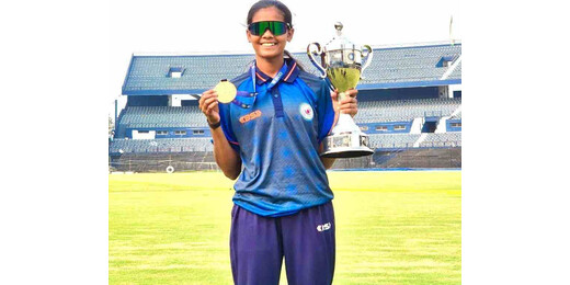 BCCI के चार आयु वर्ग टूर्नामेंट में लगातार दो साल खेल कर अक्षरा ने रचा नया कीर्तिमान 